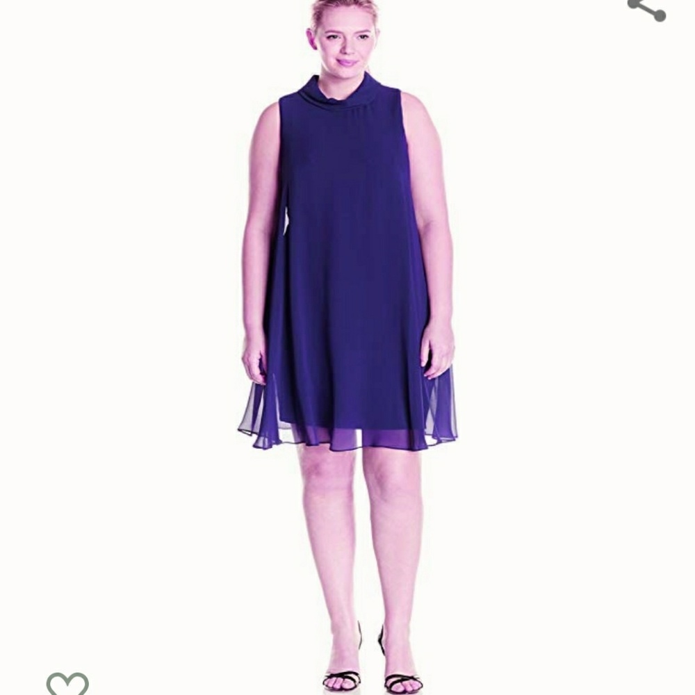 Vince Camuto Blue Purple Dress 20W